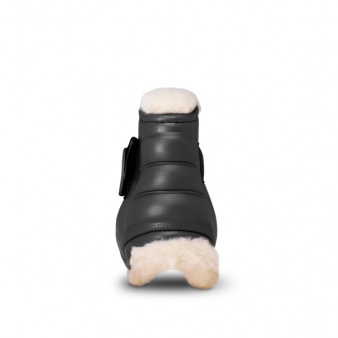 Protetor de boleto de luxo Gatusos com forro de pele em preto