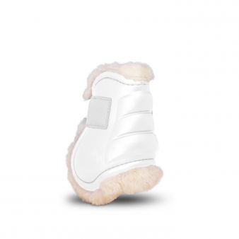 Protetor de boleto de luxo Gatusos com forro de pele em branco