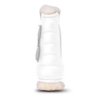 Protetor frontal de luxo Gatusos com forro de pele em branco
