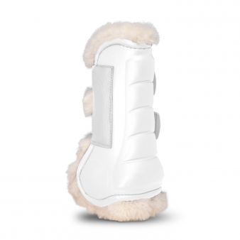 Protetor frontal de luxo Gatusos com forro de pele em branco