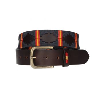 Ceinture brodée bleu avec...