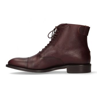 Short brown rear zipper boot Valverde del Camino