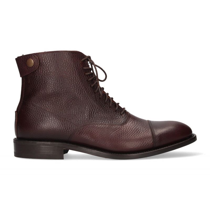 Short brown rear zipper boot Valverde del Camino