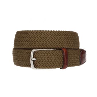 Ceinture tressée verte