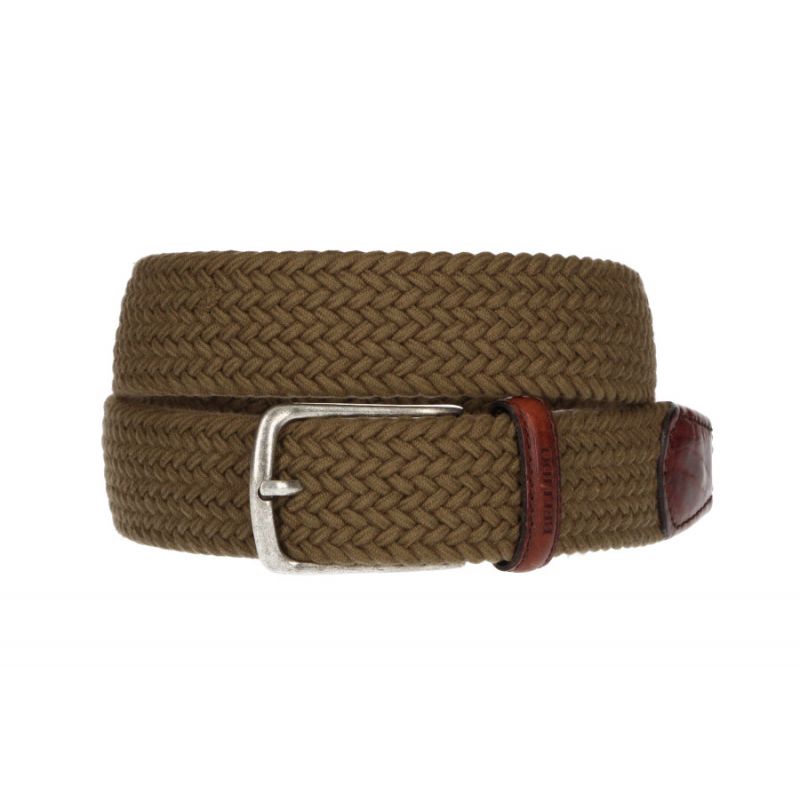 Ceinture tressée verte