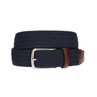 Ceinture tressée marine