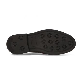 Blucher engraxado em cáqui e couro