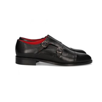 Chaussure double boucle noire