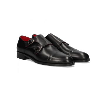 Chaussure double boucle noire