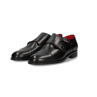 Chaussure double boucle noire