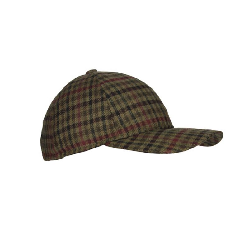 Casquette strike à carreaux tons verts