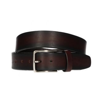 Ceinture en cuir marron foncé