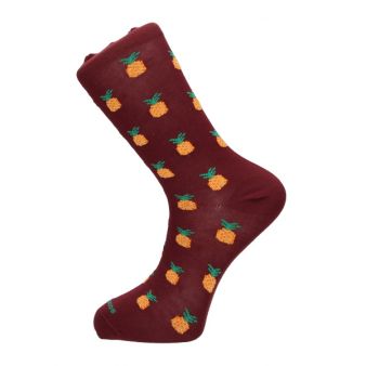 Chaussettes bordeaux avec...