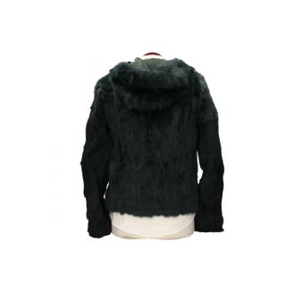 Blouson à capuche vert émeraude