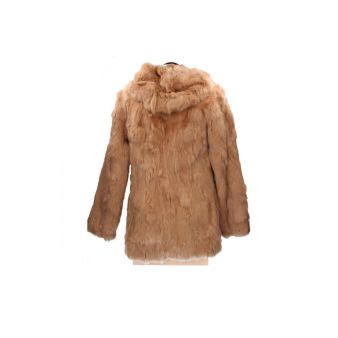Manteau à capuche camel