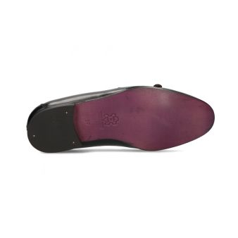 Mocassin double boucle noir