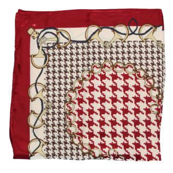 Foulard pied-de-poule...