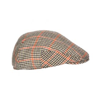 Casquette pied-de-poule...