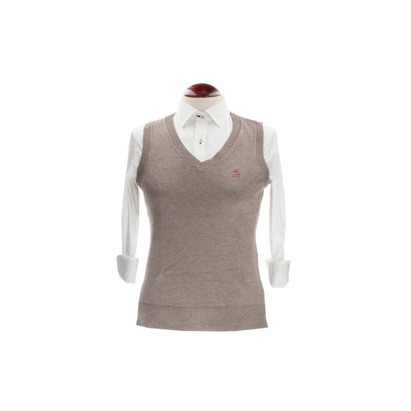 Taupe sleeveless pullover