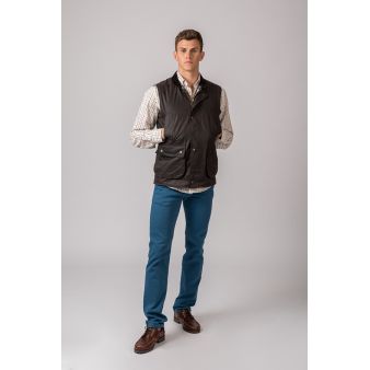 Colete Encerado York Gilet Marrom