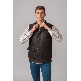 Colete Encerado York Gilet Marrom