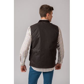 Colete Encerado York Gilet Marrom