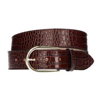 Ceinture marron à motif...