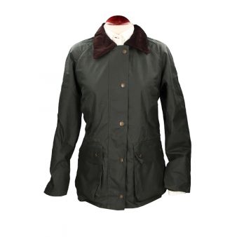 Chaqueta encerada Clasica verde