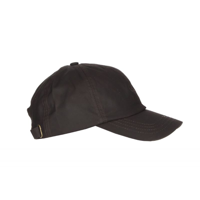 Casquette cirée basket marron