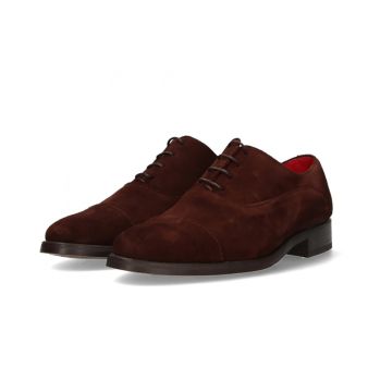Chaussure anglaise en suède marron