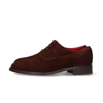 Chaussure anglaise en suède marron