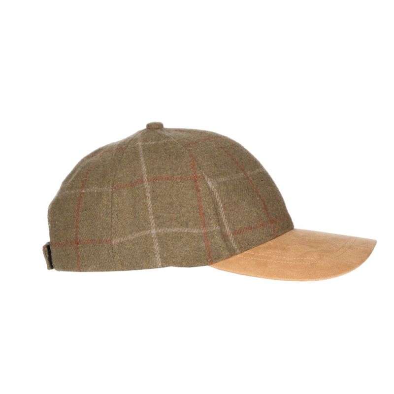 Casquette strike à carreaux verts