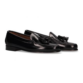 Mocassin avec pompons noir