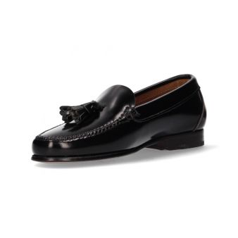 Mocassin avec pompons noir