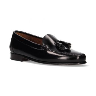 Mocassin avec pompons noir
