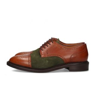 Blucher piel y ante verde Valverde del Camino