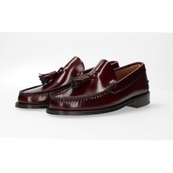 Mocassin avec pompons corinthe semelle en cuir