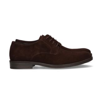 Chaussure à lacets en suède...