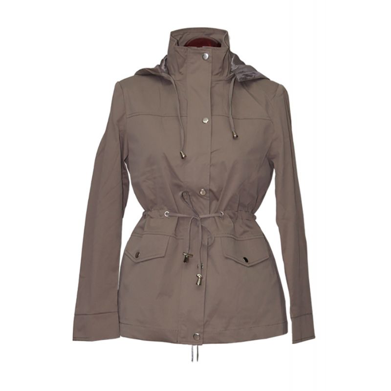 Blouson avec capuche camel