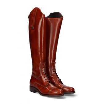 Bota hípica com cordões e zíper Valverde del Camino
