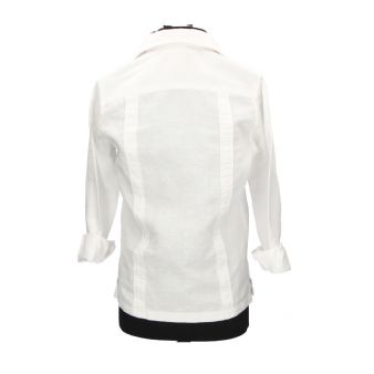 Camisa Cubana para Crianças Branca