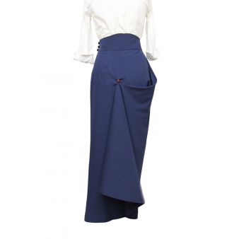 Falda de amazona seguridad azul