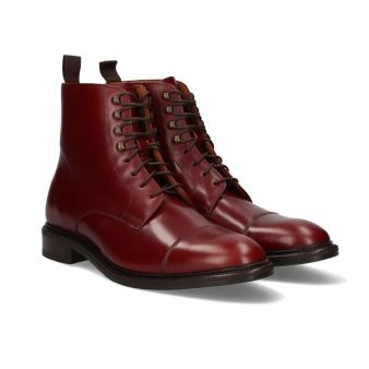 Bota com cadarços mel Valverde del Camino