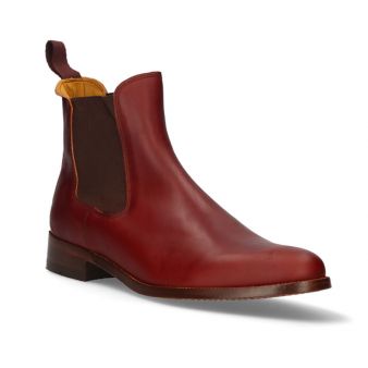 Bota curta de elásticos de ternera couro Valverde del Camino