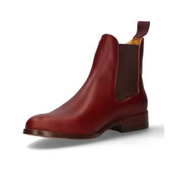 Bota curta de elásticos de ternera couro Valverde del Camino