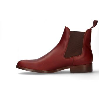 Bota curta de elásticos de ternera couro Valverde del Camino
