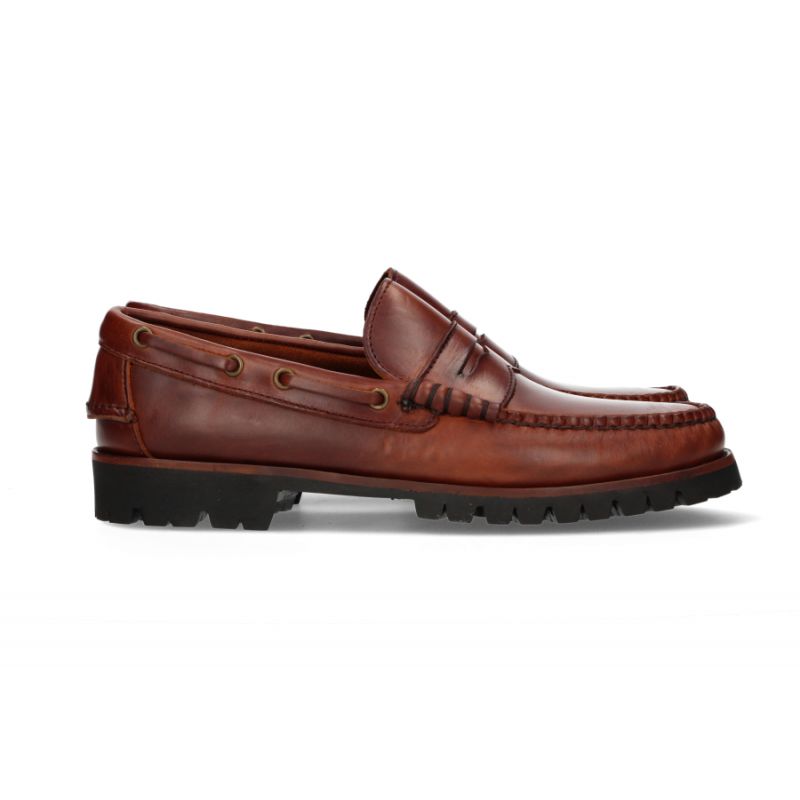 Mocassim Antifaz Passado e Ilhós Seahorse com Sola Vibram
