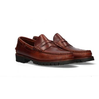 Mocassim Antifaz Passado e Ilhós Seahorse com Sola Vibram