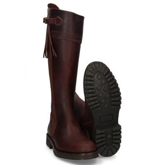 Calfskin high-length hunting boot