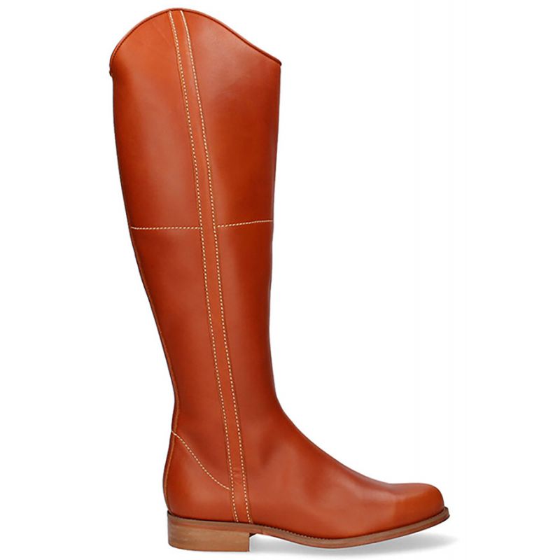 Natural coloured riding boot with zipper Valverde del Camino